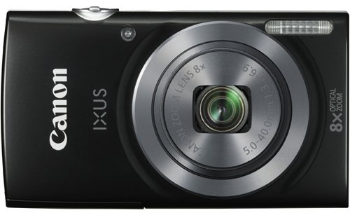 Canon IXUS 162 Point and Shoot Digital camera 20.5 Megapixel with 8x Optical zoom Black (Renewed)