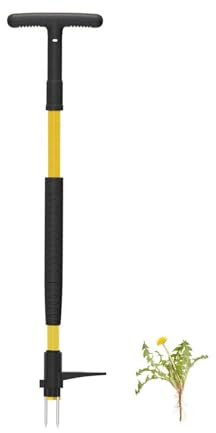 Rotating Claw Weeder Remover for Dandelions Thistles Ergonomic Standing Operations Puller Root Removal Tool Puller and Root Remover