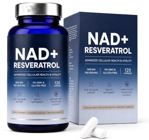 NAD+ con Resveratrol 1500mg - 120 Cápsulas