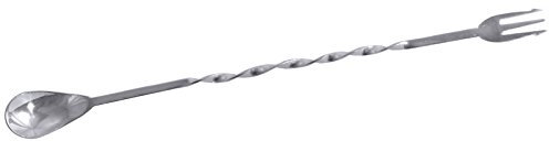 Cucchiaio da bar in acciaio inox con forcella all' estremità/lunghezza: 24,5 cm | erk