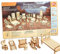 BOHS 34 Stück Puppenhausmöbel Bastelset - Holz 3D Puzzle - Miniaturmodelle Puppenhaus Zubehör - ab 6 Jahren