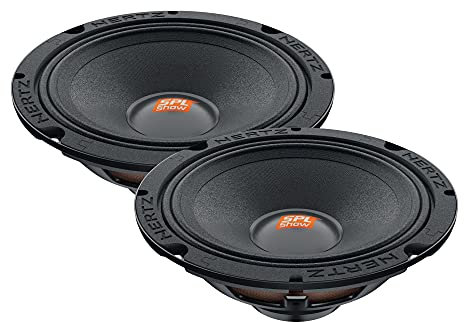 Hertz SV 165 Neo – 165-mm SPL-Midrange-Paar mit Neodym-Magnet und 300W Peak, 100 dB Empfindlichkeit, 4 Ohm Impedanz, konzipiert für Hochdruck-Systeme in Auto und Motorrad