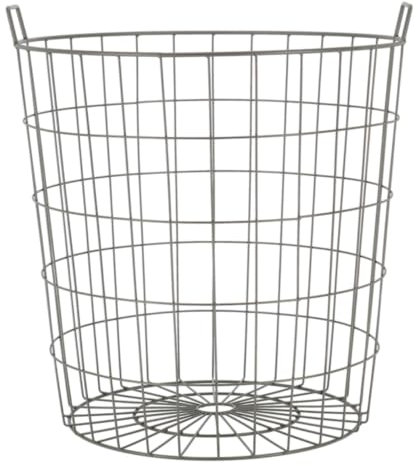 Runder Drahtkorb aus Metall, 51 cm