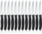 hunnycook Steakmesser 12 Stück, Wellenförmiger Tafelmesser mit Wellenschliff, Frühstücksmesser set aus Edelstahl, Steakmesser set für Haus und Restaurant, Spülmaschinenfest