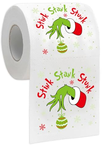 Carta Igienica Natalizia Divertente, Decorazioni Natalizie per il Bagno, Carte Igieniche Originali per le Feste, Regali di Natale Divertenti, Articoli per Feste