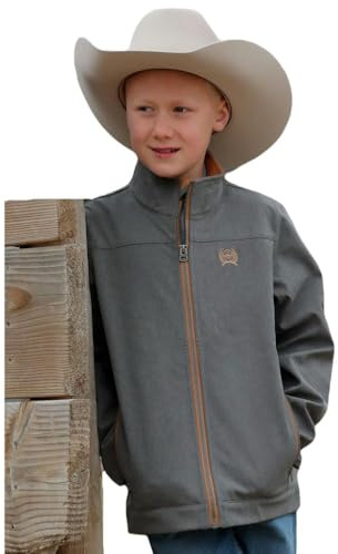 Cinch Boys Bonded Grey Jacket Grey XL