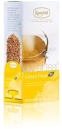 Ronnefeldt Lemon Fresh BIO 'Joy of Tea' - Aromatisierter Früchtetee mit Zitronengeschmack, 15 Teebeutel, 3,2 g, Menge:1 Stück