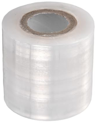 sourcing map Ruban de greffage d'arbre fruitier 6 cm x 100 m PE extensible outil de greffage de plantes film autocollant pour arbre floral et bourgeonnement en poly, blanc