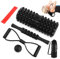 QOUBNIC Rullo Massaggio Muscolare, Kit 5 in 1 Foam Roller Roller Pilates per Tensione Muscolare Rullo Massaggio Muscolare, Rullo Massaggio Muscolare per Stretching Yoga, 33cm x 14cm
