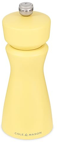 Cole & Mason Kenton Molinillo de Sal y Pimienta, Pimienta de Sichuan, Molienda Ajustable, Mecanismo de Cerámica Duradero, Incluye 1 Molino, 15 cm