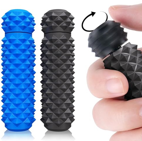 CGACCSD Spiky Fidget | 2 stycken seniorartiklar för vuxna | roterande anti-stress sensorisk stimuleringsverktyg för ilska hantering belöning | kontor skola resor