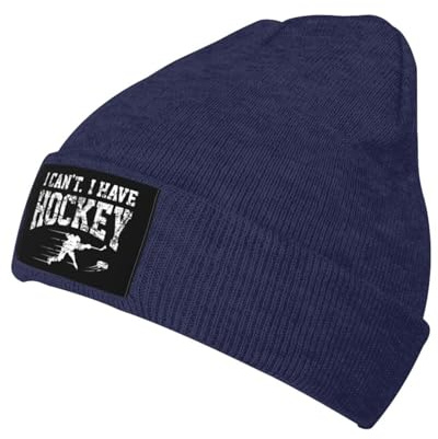 Beanie in Maglia Ice Hockey 1 Elasticizzata Cappello Invernale Confortevole Berretto A Maglia per Arrampicata Uomini Donna