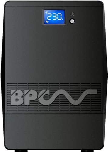 BPC Energy UPS Power Supply UK, Computer Uninterruptible Power Supply Units - 2000VA /1200Watts UPS with Battery Backup, 3 IEC Outputs for Surge Protection Ideal for Home or Office, 2 Year Warranty