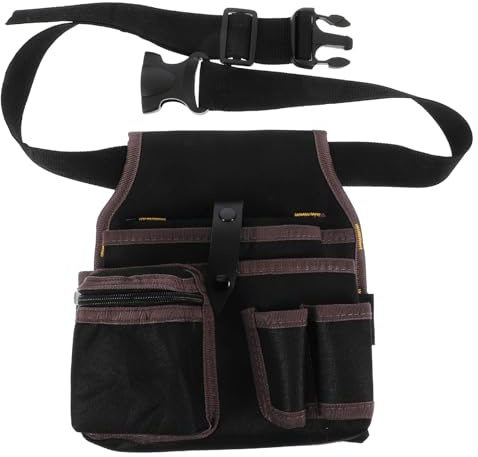 Gadpiparty Electrician Tool Bag Oxford Cloth Work Waist Bag with Multi-Pocket Organizer for Electrical Tools Portable Tool Carry for Technicians and DIY Projects