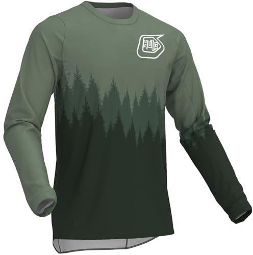 Maglia Da Mountain Bike Da Uomo, Maglia Da Ciclismo Da Uomo, Maglia Da Motocross, Ad Asciugatura Rapida E Traspirante, Adatta Per Mountain Bike/BMX/motocross E Altri Sport (Style-02,XXL)