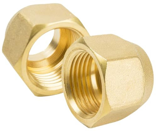 Lot de 2 écrous de raccordement de 1/2 pour conduite de réfrigérant 1/2, climatisation, climatisation, écrou-raccord Split - Tube de 1/2 pour le montage de climatiseurs split