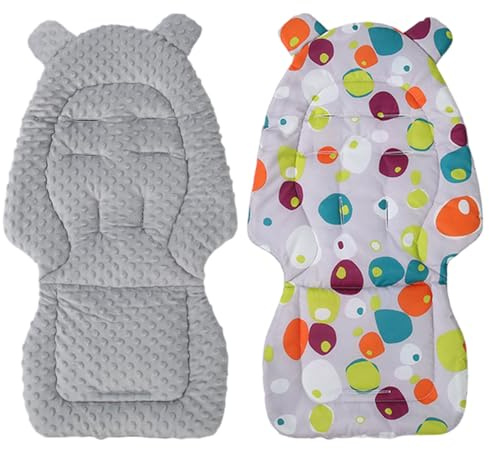 Fodera Universale Per Passeggino - Imbottitura Reversibile Per Passeggino, Traspirante Fodera Per Passeggino In 100% Cotone, Cuscino Bifacciale Per Seggiolino Auto E Passeggino Per Tutte Le Stagioni