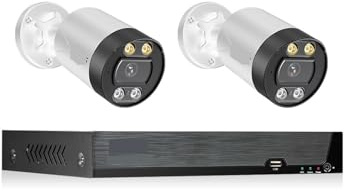 Di telecamere 4K Poe Kit telecamera di sorveglianza Vedio da 8 MP Set CCTV Protezione sicurezza Registrazione 8CH esterna(NONE,8CH white 2 camera)