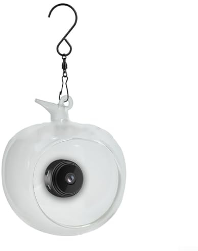 Para comederos inteligentes para pájaros, 1 x interior y exterior con cámara de video para alféizar de la ventana Monitoreo en tiempo real Jardín de mascotas
