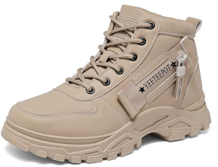Hezeisoar Bottes Femme Confortable Antidérapantes Kaki 38 EU = 39 CN