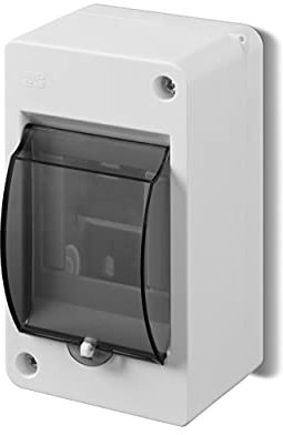ELEKTRO-PLAST Aufputz Kleinverteiler Verteilerkasten Sicherungskasten 1-reihig 3 Module IP30 Hellgrau