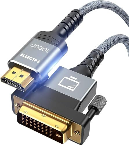 Capshi HDMI to DVI-D 24+1 Adapter Cable 10ft Bi-Directional