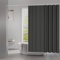 WOLTU Duschvorhang 180x200cm Badvorhang Anti-Schimmel Antibakteriell Wasserdichter Polyester Stoff Waschbar Badewanne Vorhang Dunkelgrau mit 12 Duschvorhängeringen für Badewanne und Dusche