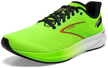 BROOKS Herren Hyperion Sneaker, Green Gecko/Red Orange/White, 47.5 EU
