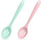 2 PCS Silicone Slotted Spoons Nonstick Cooking Spoon Heat-Resistant Kitchen Spoon Mixing Spoons for Kitchen Cooking Baking Stirring Mixing Tools