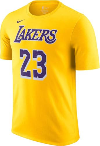 Nike Los Angeles Lakers NBA-T-Shirt Für Herren, Amarillo/James Lebron 23, DR6380-734, 2XL