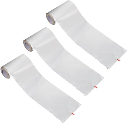 ERINGOGO Feuille de Coloration Capillaire Aluminium 3 Pcs 50 M Épaisseur Renforcée pour Mèches Cheveux Salon Coiffure Usage Professionnel et Retrait Vernis Ongles