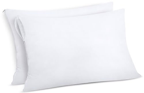 Utopia Bedding Wasserdichter Kissenbezug 40x70 cm (2er Set) mit Reißverschluss, Kissenschoner, Oeko-TEX Zertifiziert Kissenhülle