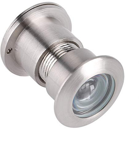 Visualizzatore per porta di sicurezza, spioncino in lega Visualizzatore per porta con ampio angolo di visione di 28 mm con copertura per la privacy resistente per l'home office hotel(D'argento)