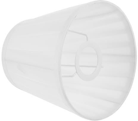 HOMSFOU Pantalla De Noche Pantalla De Tela Pantallas De Lámpara De Araña Cubierta De La Lámpara De Noche Pantalla Clara Plisada Cubierta Del Ventilador De Techo Mesilla De Noche