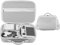 YUEMING Mini 4 Pro RC Tasche, PU Leder Portable Travel Case Tragetasche Umhängetasche für DJI Mini 4 Pro RC Controller und anderem Zubehör, Aufbewahrungs Koffer,Grau
