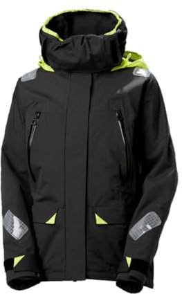 Helly-Hansen Skagen - Giacca offshore Premium da donna, impermeabile, traspirante e antivento, ideale per la vela, 980 ebano - XL