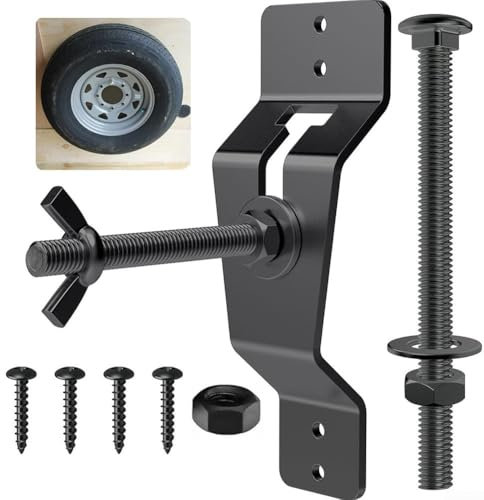 PETSTIBLE Supporto per ruota di scorta, montaggio a parete, per rimorchi, furgoni, garage