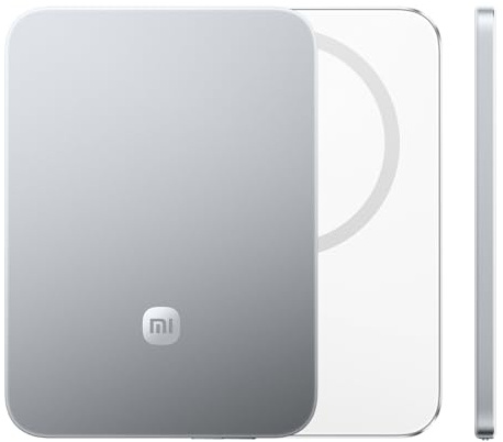 Xiaomi Ultrathin Magnetic Power Bank 5000 15W, Compatible MagSafe pour iPhone 17/16/15/14/13/12, Charge sans Fil, Design Ultra Fin et léger, Gris