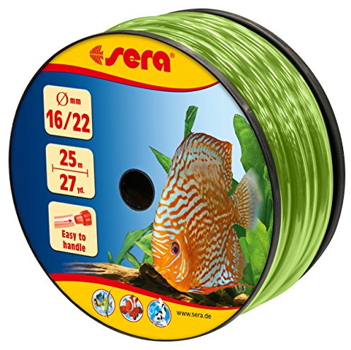 sera 32138 16/22 Tuyau Vert 25 m – Tuyau pour Aquarium – Tuyaux Flexibles en différents diamètres, Longueurs et Couleurs