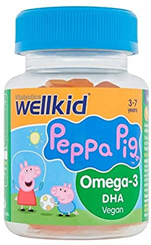 Wellkid Vitabiotics Peppa Pig Omega 3 DHA Vegan Soft Jellies