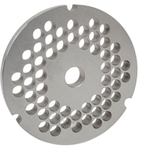 Grinder Plate for #22 Grinders, Hobart and Biro, with 1/4 Holes Great for Regular Chili