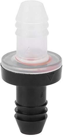 Inline-backventil 10 mm envägsvatten backventiler membran envägsventil för bränsle gas vätska luft (PP/silikon)