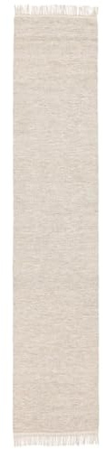 RugVista Melange, Tappeto, 80 x 400 cm, Rettangolare, Pelo corto, Soggiorno, Sala da pranzo, Camera letto, Cucina, Corridoio, Lavabile solo a secco, Certificato Care & Fair, Beige
