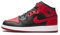 Nike Air Jordan 1 Mid (Gs) Sneaker, Black Gym Red White, 36 EU