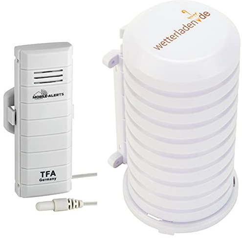 TFA 30.3301.02 WeatherHub T Sender mit Kabelfühler wasserfest (weiss mit JM Schutzgehäuse)