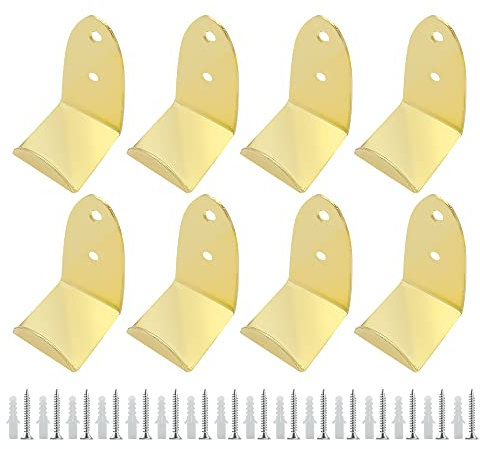 ONEBO Wandhaken Schwerlast-8 Stück U Winkel Halterung,Schwerlast Keramikfliesen Display Wandhaken,für Bild, Spiegel, Küche Garage Halterung(mit 16 Schrauben + 16 Dehnschrauben)