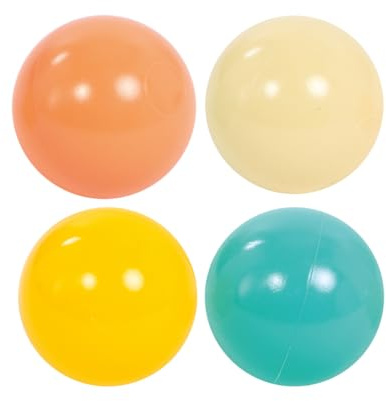 Ludi - 75 Balles de Jeu Mixte - pour Piscine à Balles - Couleurs Vives - Ø 6,5 cm - Panier de Rangement Pop-up Inclus - Adaptées Dès 6 Mois - Idéales pour Aire de Jeu et Activités Ludiques