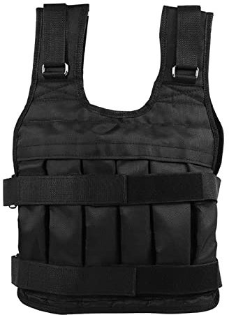 Gilet per Allenamento con i Pesi, Gilet con Pesi per Esercizi in Tessuto Oxford Resistente da 50 Kg per Allenamento Fitness
