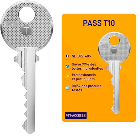 PTT-ACCESS | Llave Pase PTT T10 – Se puede utilizar para buzones individuales e intercomunicadores.