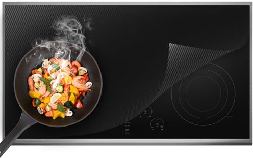 90x54cm Induction Hob Protector Mat, Large Induction Hob Cover Heat Resistant Cooktop Scratch Protector Protective Pad for Inductions Stove Prevents Scratches & Scuffs